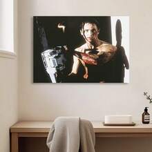 Framed Generic American PsychoChristian Bale PosterLife Wall Art Poster Es, Medium, Black, Wall Art For Bedroom, Living Room, Hallway, Winter Decor, Room Decor