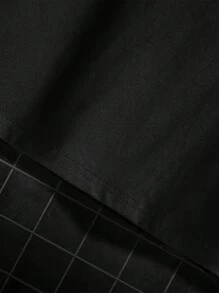 [Personalized Custom] Men's Black Sleeveless Shirt Customization Service, Support Customization Of Exclusive Slogan/Creative Pattern/Anime Game Character/Couples/Pet Photos/Selfie/Celebrity Sports Star And Other Summer Fashionable And Versatile Clothes Ornamental,Dawg Stylish,Fashion,Hipster,Contracted,Easy Costume,Modest Fashion,Minimal Chic,Casual Custom,Unique,Personalized Ideal Gifts For Him Family,Boyfriend,Friends,Children - Black - View 4