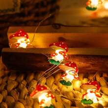 1 Peça Luz de Fada com Fio de Cobre em Formato de Cogumelo LED, Luminária de Decoração Doméstica Interna e Externa para Festivais e Celebrações