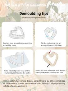 Boho Style Flower Shape Polymer Clay Cutters, 3D High-Precision Clay Cutters For Jewelry Making, Clay Cutting Mold Tool DIY Creative Decorative Earrings, Art And Craft Molds Accessories - Clay Cutter - View 7