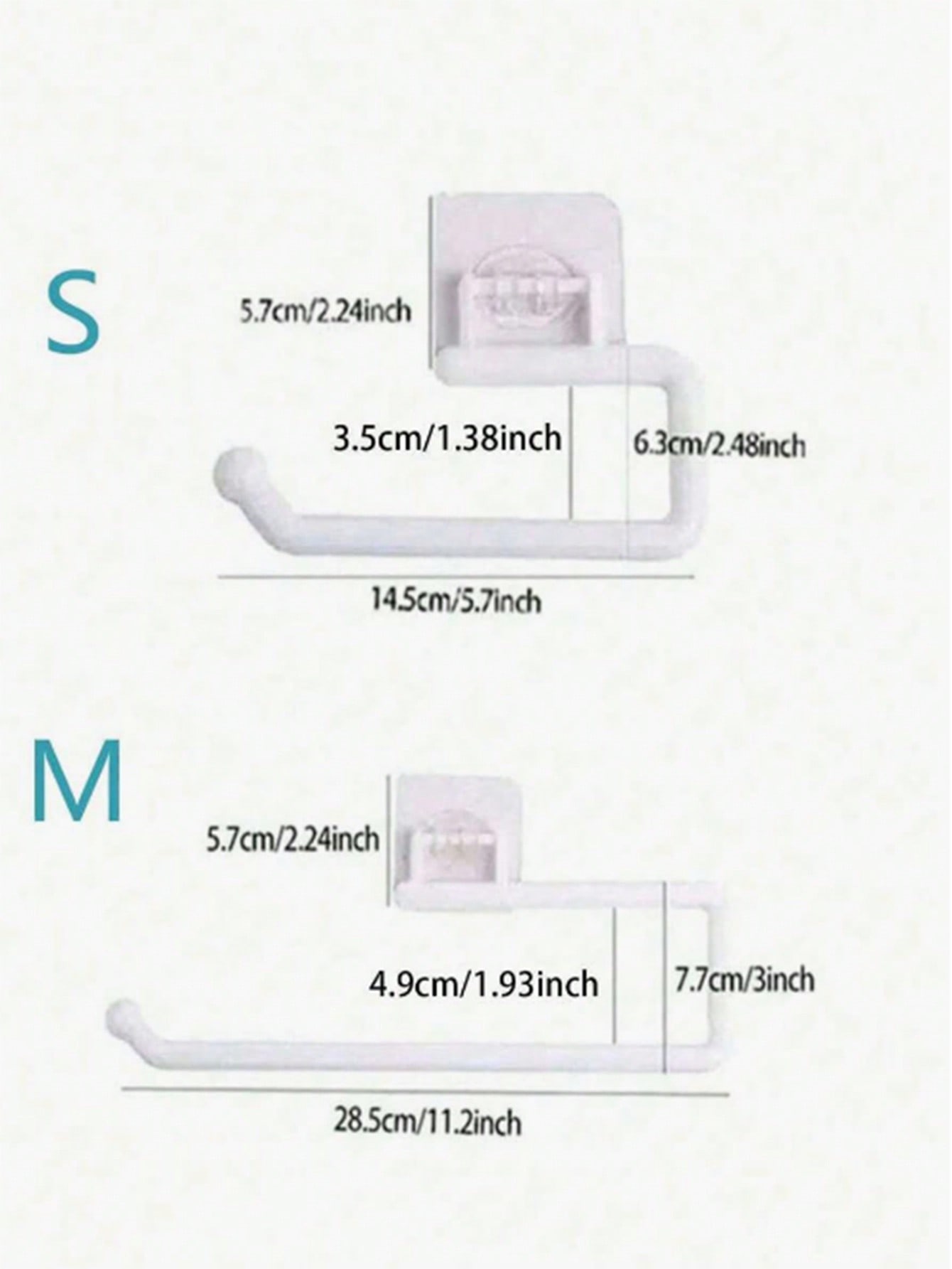 حامل ورق المناشف المطبخي من البولي بروبلين 1 قطعة، حامل لفات ورق التواليت من الفولاذ المقاوم للصدأ ب