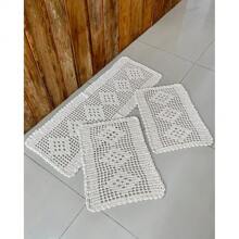 Rectangular Kitchen Rug And Runner Kit 3 Pieces Rhombus - Ruw - Bekijken 1