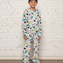 ***Check The Measurements Carefully*** Children's Pajama Set/Fleece Ultra Soft/Boy, Unisex. - White - View 6