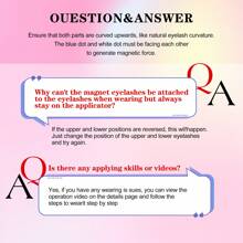 Waloshow 磁性假睫毛套装 - 自然逼真，无需胶水或眼线，轻盈可重复使用，配有镊子，方便佩戴。假睫毛，睫毛，假睫毛 - 黑色 - 查看 7