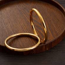 4pcs Plain Simple Dubai/Saudi Arabia Style Bracelet, Elegant Women Daily/Wedding Party Jewelry, Gift For Africa