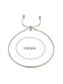 Tobillera ajustable de plata de ley 925 con cuentas, accesorio elegante y sencillo para mujeres, accesorio exquisito para vacaciones/uso diario