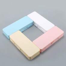 2pcs Multi-Color Translucent Matte Storage Box Multi-Function Double-Sided Macaron Plastic Box Suitable For Storing Jewelry, Pens, Erasers