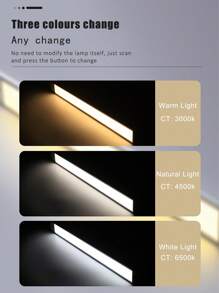 NBBUFF 18 Inch USB Rechargeable Motion Sensor LED Bar Lights, Magnetic Night Lights, 3 Color Temps Dimmable, Under Cabinet Lights For Pantry Lighting, Kitchen Lighting, Bedroom Lighting, Wardrobe Lighting - Multicolor - View 6