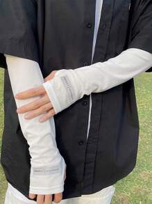 1 Pair Unisex Summer UV Protection Arm Sleeves, Outdoor Sports Arm Covers