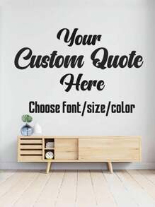 1PC Custom Stickers, 30-120cm/12-48in, Custom Text Transfer Stickers, Personalized Stickers, Car Stickers, Wall Stickers, Custom Name Vinyl Wall Art Stickers, Wall Decoration Stickers, Customised Gifts, Wall Decorations, DIY Decoration Crafts