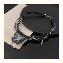 New Arrival European & American Style Sweet & Goth Sexy Butterfly Shape Unique Fashion Choker Necklace With Gem, For Women - Multicolor - View 3