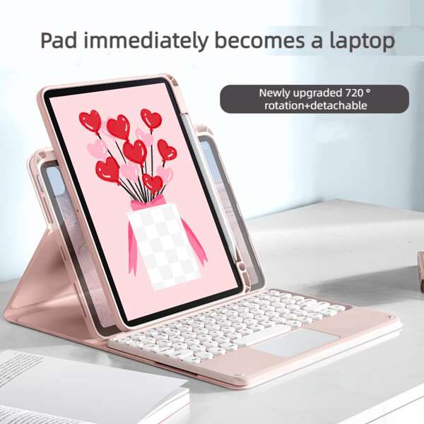 360 Rotating Keyboard Case For Galaxy Tab A9 Plus/A9+ 5G 11 Inch 2023 Model (/X210/X216/X218), Vertical Stand Magnetic Detachable Keyboard Slim Folio Cover,Purple Gift For Birthday, Mother, Family, Friends, Boyfriend, Girlfriend