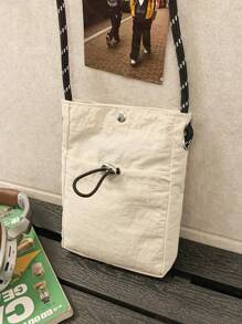 Fashionable Korean/Japanese Ins Style Fresh Minimalist Crossbody Bag, Cute Student Small Square Shoulder Bag, Mini Messenger Bag, Phone Pouch, Canvas Handbag, Holiday Phone Bag - Multicolor - View 15