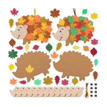 paquete de 5/8 Manualidades de Erizo Hazlo tú mismo Pegatinas de Espuma de Erizo Actividades de Arte y Manualidades de Otoño para Suministros de Fiesta, Regalos de Cumpleaños, Decoración de Otoño y Acción de Gracias