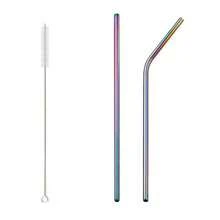 2/4/6/8/10/12 Stainless Steel Reusable Straws Drinking Straw - Multicolor - View 6