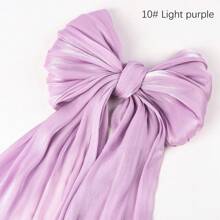 1件纯色闪光雪纺头巾，女士连衣裙适用