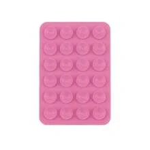 1pc Silicone Suction Cup Holder - Multipurpose Anti-Slip Adhesive Mobile Phone Stand Pad, Portable Detachable Square Bracket For Handsfree Selfie And Video Recording Compatible With IPhone, Android Phone, Gift For Birthday, Family, Friends Phone Holder, Phone Accessories
