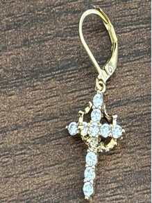 1 件不锈钢旋转皇冠、、D 形环、环形耳环，适合日常佩戴的多功能珠宝配件