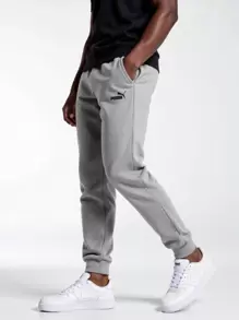 Puma ESS Big Logo Crew TR - Medium Gray Heather - View 1