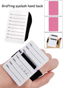 1pc Lash Extension Tray, Glue Pad, Acrylic Lash Extension Board, Pad, Lash Extension Auxiliary Tools