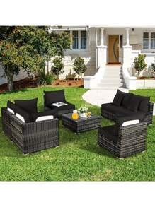 1pc Solid Color Milk Silk Elastic Sofa Cushion Cover, High Stretch Dustproof Universal Seasonal Use Suitable For Garden Patio Outdoor Rattan Sofa Seat Protector Slipcover