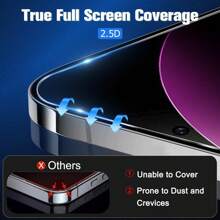 S26 Phone Protective Set [2pcs HD Tempered Glass Screen Protector (Supports Fingerprint Unlock) + 1pc Transparent Shockproof Anti-Scratch Anti-Drop Phone Protective Case With Camera Protection], Compatible With Samsung S23/S24/S25/S26 Ultra Plus - Clear - View 4