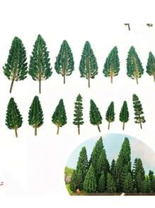 4-12 厘米 HO N 比例塑料模型树铁路景观风景模型树用于装饰建筑模型铁路场景景观、玩具、微型、模型套件 - As photo - 查看 13