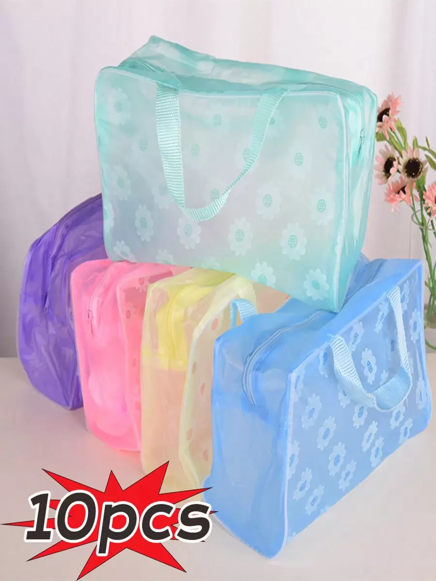 Ditsy Floral PVC wasserdichte Kosmetik-Toilettenartikel Dusch-Organizer Reise-Aufbewahrungstasche, ein Muss-haben Make-up-Tasche Make-up-Tasche Hautpflege-Tasche Kulturbeutel Packwürfel, Reiseessentials Kreuzfahrtessentials Studentenwohnheim-Essentials, Brautjungferngeschenke, Muttertagsgeschenke, Geburtstagsgeschenke, Geschenke für Freunde und Lehrer, Wohndekoration, Badezimmer Wohnzimmer Bett Lippenpflege-Organizer, Kosmetiktasche, große Makeup-Tasche, Weihnachtsgeschenke, Tasche, Reise, Tasche, Clutch / kleine Handtasche, Make-up-Organizer, Tasche, Pinseletui, Mini-Tasche, Tasche mit großer Kapazität