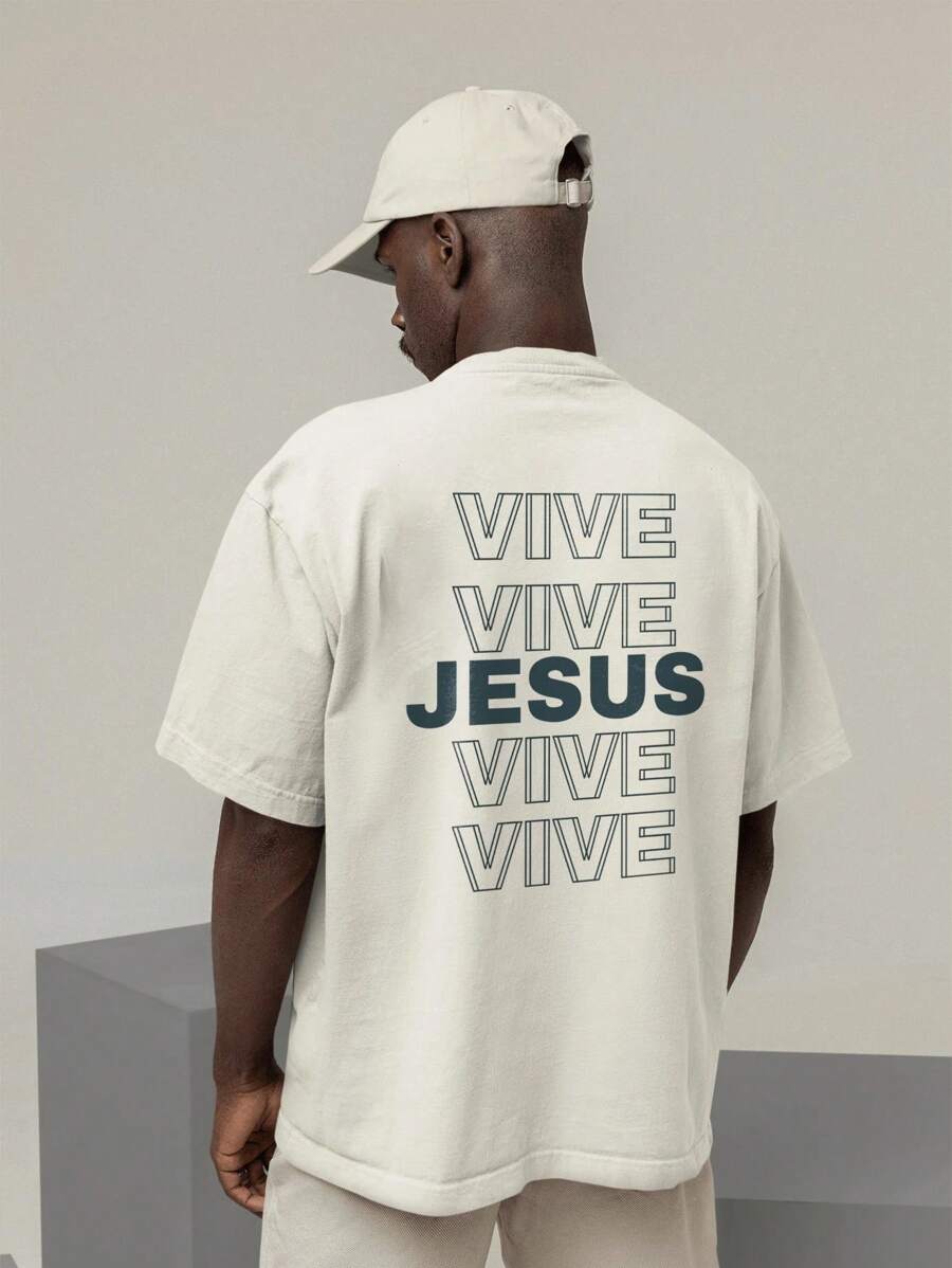 Camiseta Oversized Unissex Gospel 100% Algodão – Estampa Cristã | Fé, Deus, Jesus, Versículos Bíblicos | Moda Evangélica, Streetwear Cristão, Louvor e Adoração | Roupas para Cultos e Eventos | Presente Perfeito para Cristãos