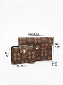 3pcs/Set Printed Women Shoulder Bags, Fashionable & - Coffee - View 4