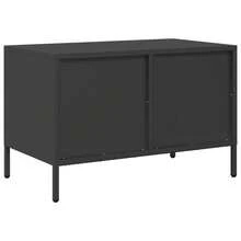 vidaXL Mobile TV Nero 68x39x43,5cm in Acciaio Laminato a Freddo - nero - Visualizzare 6