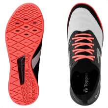 B2 Online Topper Dominator Fuse Unisex Futsal Boot 100% ORIGINAL With INVOICE And WARRANTY - PRETO / CORAL - 查看 3