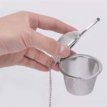 1pc Tea Coffee Stew Spice Soup Herbal Sieve Infuser Reusable Stainless Steel Seasoning Bag Ball Kitchen Filter Sachet With Chain Back To School