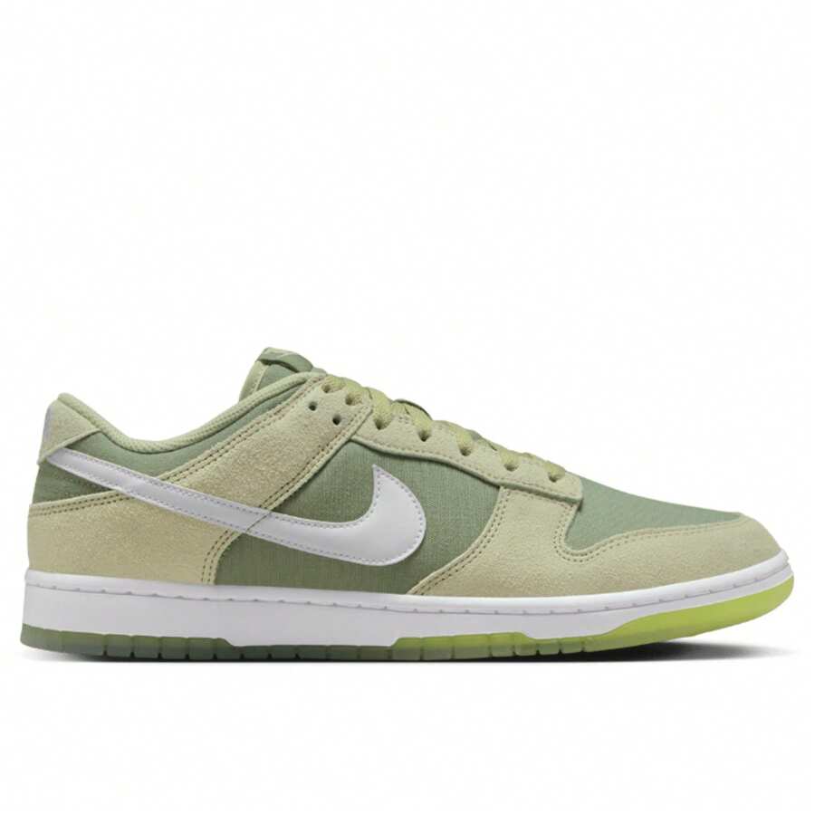 Nike DUNK Women's Sneakers Oil Green/White/Olive Aura/Bright Cactus HM9651-300 - 油綠/白/橄欖光環/亮仙人掌 - 查看 1