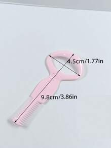 1支三合一神奇多功能睫毛膏梳子工具，可重复使用，帮助打造完美睫毛和眼线。 - 粉色 - 查看 6