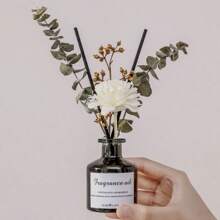 1 pieza Difusor de aceites esenciales con flores secas, decoración de fragancia para el hogar, ambientador para sala de estar, dormitorio, baño, ideal para celebraciones festivas, Acción de Gracias, Navidad, cumpleaños, regalos del Día de la Madre, difusor de aromaterapia