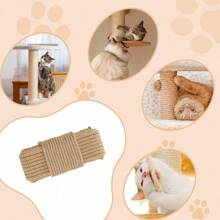 20/50M DIY Cat Natural Sisal Rope For Scratching Post Tree Replacement, Hemp Rope For Repairing, Replacement Cat Tree And Tower,Cat Accessories,Cat Sisal Rope For Scratching - Multicolor - View 11