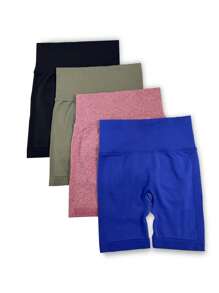 Solid Color Minimalist Sports Shorts, Suitable For Summer - Multicolor - View 7