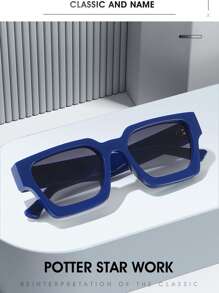 Gafas de moda para hombres, nuevas gafas de moda de marco grueso, gafas de comercio exterior en caja, gafas de moda de marco grande personalizadas