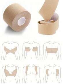 1/2pcs Self-Adhesive Muscle Tape/Chest Lift Tape/Bust Lifter, Breasts Uplifting Sports Tape/Chest Tape - Multicolor - View 1