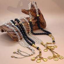 45pcs Artificial Crystal Beads Tasbih/, 10mm, With Elegant Accessories, Ideal Gift For Daily Use, Ramadan And Other Festivals - Artificial Crystal - View 1