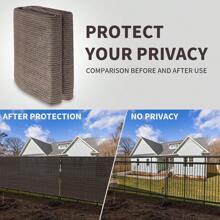 1PC Balcony Privacy Fence Screen Cover With Zip Ties Outdoor Screen Fence UV Protection For Deck Patio Backyard Apartment Pool Porch - 棕色 - 查看 3