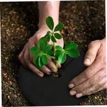 Tree Protection Mats, Mulch Ring Round Control Cloth, Barrier, Plant Cover For Indoor And Outdoor Gardens, New, 1Pc - Black - View 8