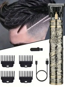 Hair Clipper Electric Pusher Haircut Machine Electric Clipper Oil Head Carving Razor For Bald Head HaircutFast Charging Portable Hair Clipper Multifunctional Household Electric Clipper New Professional Engraving Hair Clipper - Multicolor - View 8