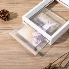 1个双面相框，高透明亚克力玻璃木塑复古相框，DIY相框，可用于放置照片。适用于客厅、卧室装饰、节日派对、生日礼物、家居装饰、室内装饰、创意桌面植物标本收纳、情人节礼物、毕业礼物、毕业季回忆照片收纳 - 彩色 - 查看 18