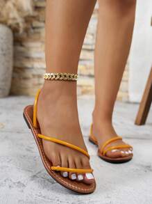 Neu modische sommerliche, feenhafte dünne Riemen Lässig bequeme schicke Pantoffeln