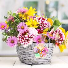 12/24 Pcs DIY Wooden Floral Decor Pieces - Colorful Spring Decorative Cutouts With Ropes, Suitable For Hanging, Floral Decor, Wooden Floral Cutouts, Florals