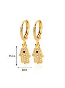 Colorful Cubic Zirconia Butterfly Stainless Steel Earrings For Women, Dainty 18k Gold-Plated Anti Fading Earring, Vintage Wedding Jewelry Beach Vacation Waterproof Accessories , Gifts For Mom/Daughter/Best Friends