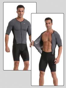 wulibike Triathlon Suits Men,High Elasticity Breathable Quick-Qrying Trisuit Race‌ Skinsuits Cycling Swimskin Bike Swim Run