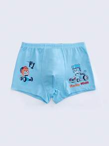 OTCRAFT 4 PCS/Pack Cute Soft Boxer Briefs For Young Boys - Multicolor - View 2